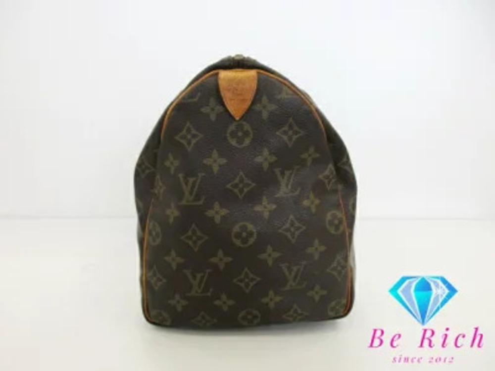 Louis Vuitton Boston Shoulder Speedy Monogram Bag Handbag Brown
